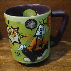 Disney Goofy Mug - Lime and Dark Purple
